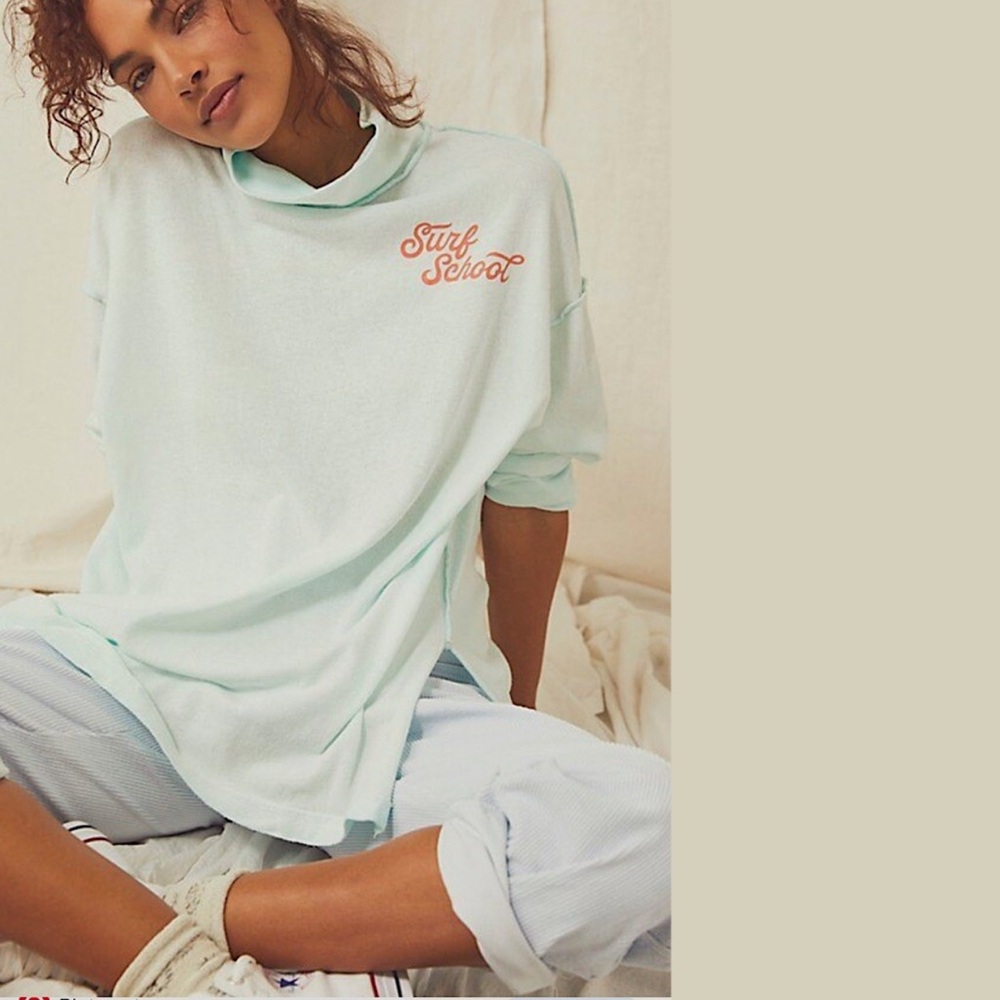 We The Free Mint Green Surf School Hoodie